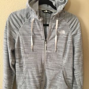 North Face striped hoodie
